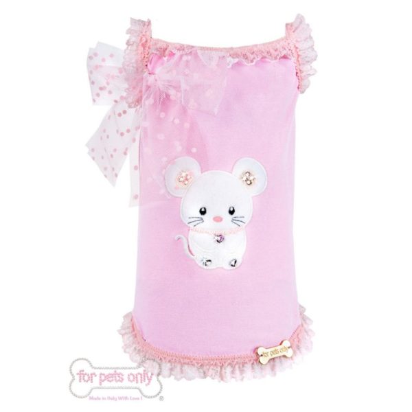 For Pets Only-I Love Topomio T-shirt Pink