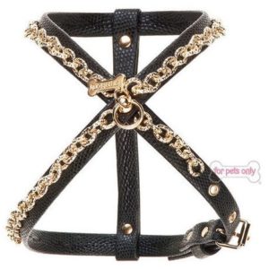 For Pets Only Chic Chain Black Harness