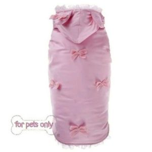 For Pets Only Pink Bows Raincoat