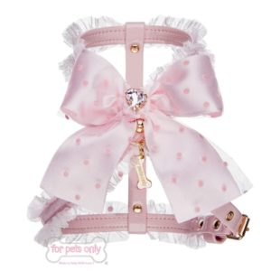For Pets Only- Love Dots Harness Pink