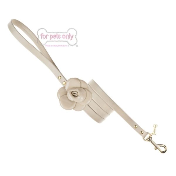For Pets Only-Love Perfect Flower Leash Beige