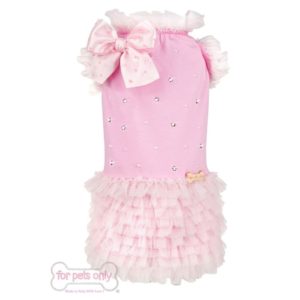 For Pets Only-lovely Pink Dress Limited Edition