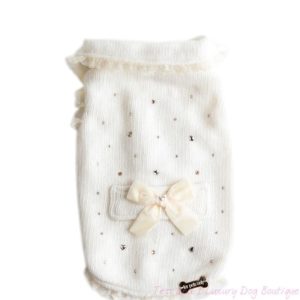For Pets Only-sparkling Wool Coat Off-white Exclusive Collection