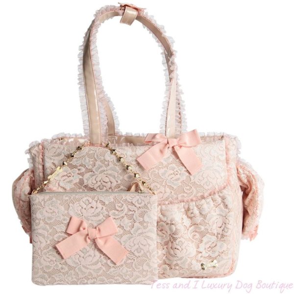For Pets Only-Vintage Lace Bag Peach Limited Edition
