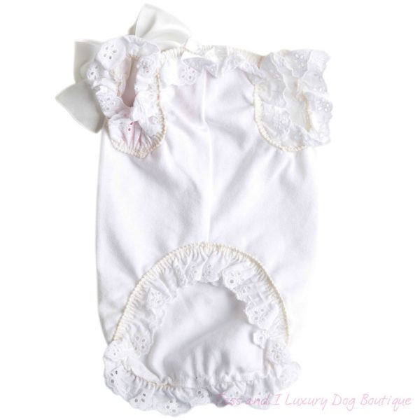 For Pets Only-Lace Top Mouse White T-shirt Limited Edition - Image 2