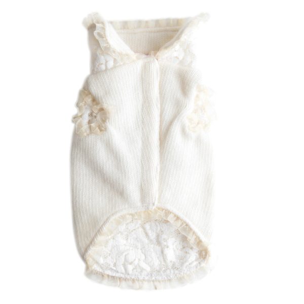 For Pets Only-sparkling Wool Coat Off-white Exclusive Collection - Image 2