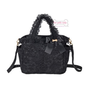 FOR PETS ONLY- MY MOMMY BAG BLACK LACE