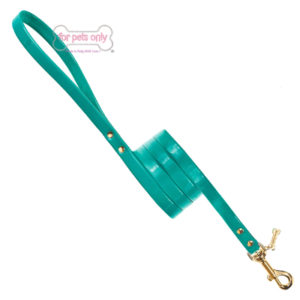 FOR PETS ONLY-PLAIN LEAD TURQUOISE