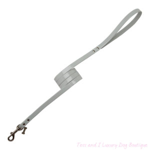 FOR PETS ONLY-PLAIN GREY LEAD-SILVER