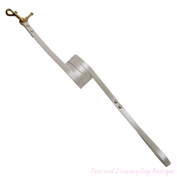 FOR PETS ONLY-PLAIN LEASH CREAM-GOLD