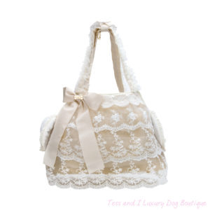 FOR PETS ONLY-LACE EXPLOSION BAG BEIGE-LIMITED EDITION
