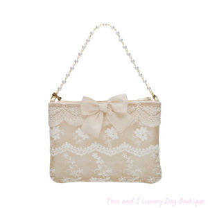 FOR PETS ONLY-LACE EXPLOSION POCHETTE BEIGE-LIMITED EDITION