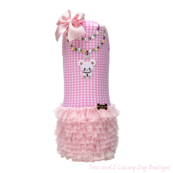 FOR PETS ONLY-VICHY BALLERINA DRESS-LIMITED EDITION