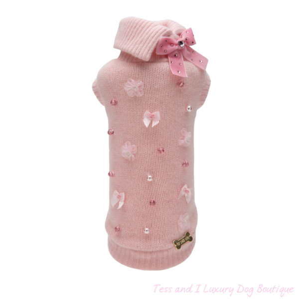 FOR PETS ONLY-ROMANTIC PINK SWEATER-LIMITED EDITION