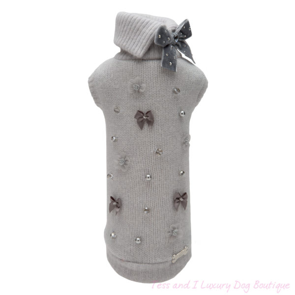 FOR PETS ONLY-ROMANTIC LIGHT GREY SWEATER-LIMITED EDITION
