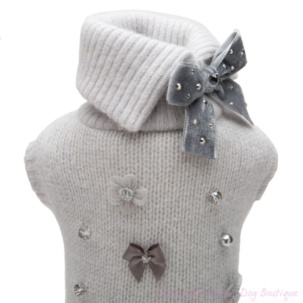 FOR PETS ONLY-ROMANTIC LIGHT GREY SWEATER-LIMITED EDITION - Image 2
