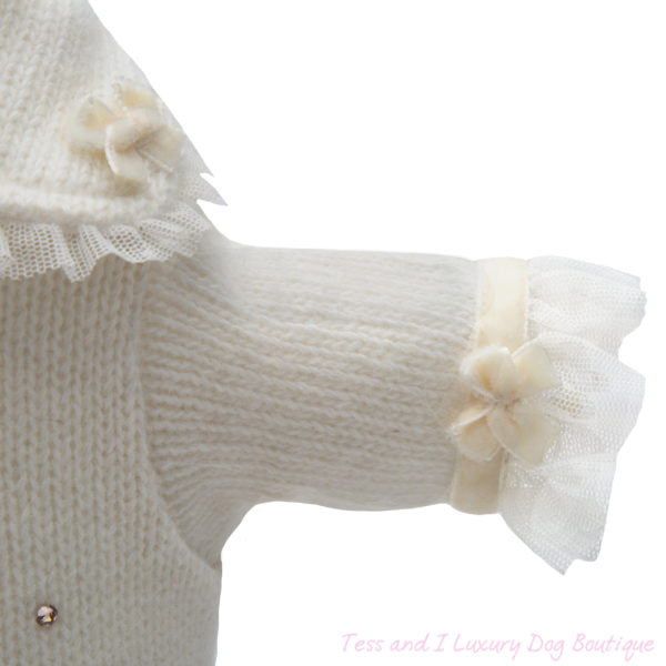 FOR PETS ONLY-MY SWEET VELVET BOWS CREAM SWEATER-LIMITED EDITION - Image 2