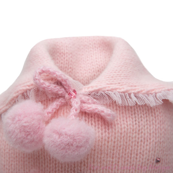FOR PETS ONLY-SPARKLING POM POM PINK SWEATER-LIMITED EDITION - Image 2