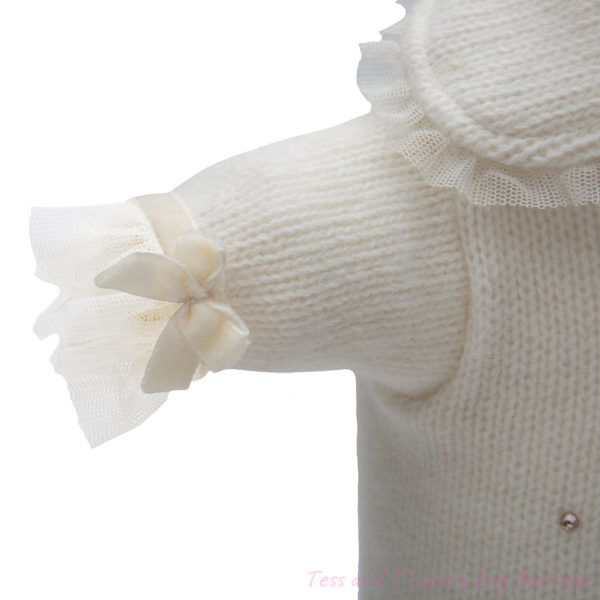 FOR PETS ONLY-SPARKLING POM POM CREAM SWEATER-LIMITED EDITION - Image 4
