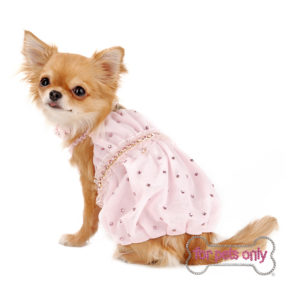 FOR PETS ONLY-DOLL DREAM PINK DRESS-COUTURE