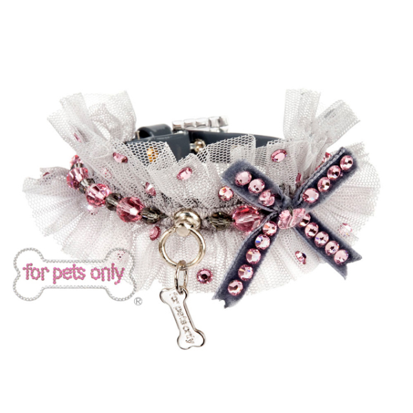 FOR PETS ONLY-DREAM IN GREY COLLAR-COUTURE