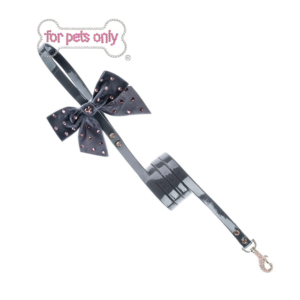 FOR PETS ONLY-DREAM IN GREY LEASH-COUTURE