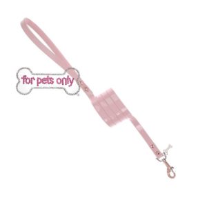 FOR PETS ONLY-SUPER CHIC LEASH PINK-COUTURE