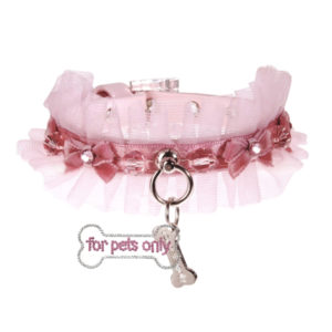 FOR PETS ONLY-BON BON COLLAR PINK-COUTURE