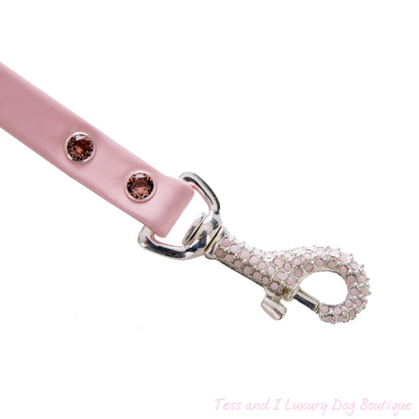 FOR PETS ONLY-SUPER CHIC LEASH WITH PINK OPAL HOOK -COUTURE - Image 2