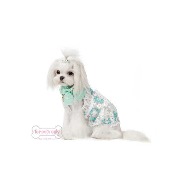 FOR PETS ONLY-DIAMOND HEARTS AQUA COLLAR - Image 2