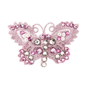 FOR PETS ONLY-PINK BUTTERFLY HAIR CLIP