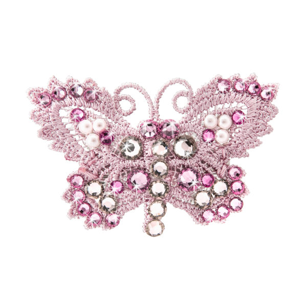 FOR PETS ONLY-PINK BUTTERFLY HAIR CLIP