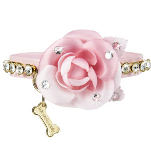 FOR PETS ONLY-PINK CAMELLIA COLLAR