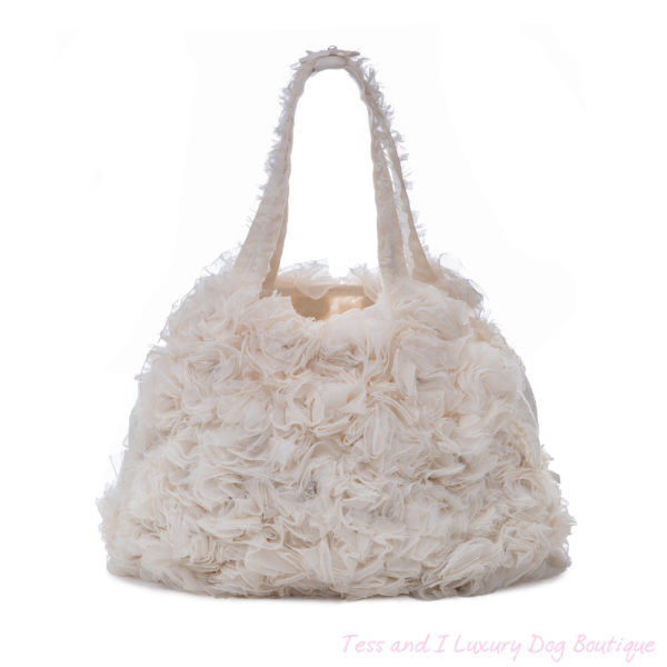 FOR PETS ONLY-NATURAL LOVE WHITE BAG-COUTURE COLLECTION