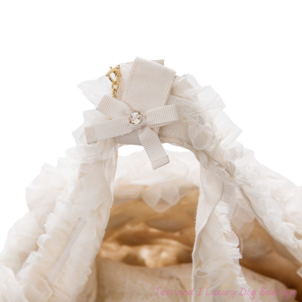 FOR PETS ONLY-NATURAL LOVE WHITE BAG-COUTURE COLLECTION - Image 2