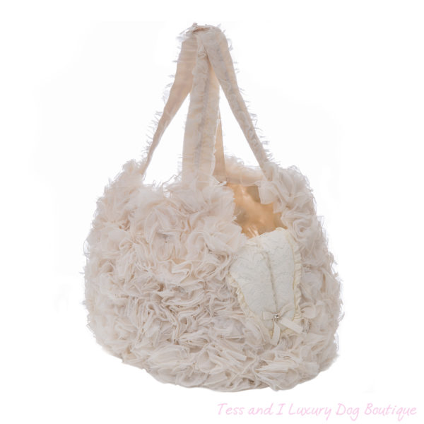 FOR PETS ONLY-NATURAL LOVE WHITE BAG-COUTURE COLLECTION - Image 3