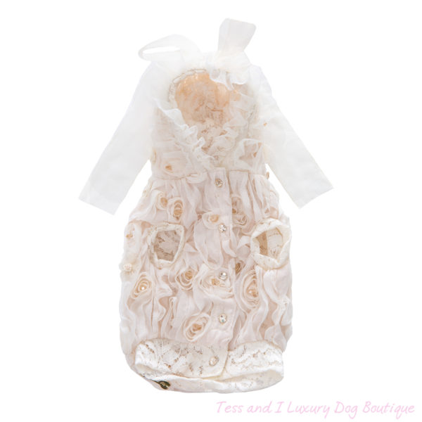 FOR PETS ONLY- NATURAL LOVE WHITE BOMBER-COUTURE COLLECTION - Image 2