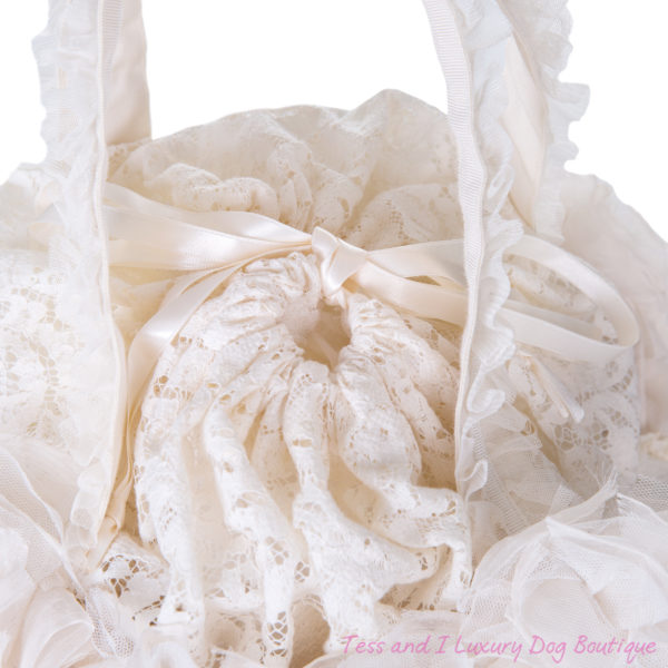 FOR PETS ONLY-NATURAL LOVE WHITE BAG-COUTURE COLLECTION - Image 6