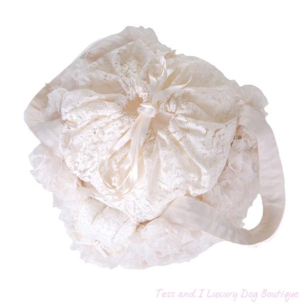 FOR PETS ONLY-NATURAL LOVE WHITE BAG-COUTURE COLLECTION - Image 7