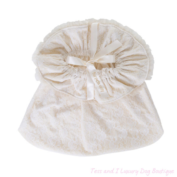 FOR PETS ONLY-NATURAL LOVE WHITE BAG-COUTURE COLLECTION - Image 8
