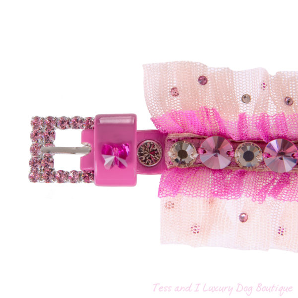 FOR PETS ONLY- NATURAL BEAUTY BUTTERFLY FUCHSIA COLLAR-COUTURE COLLECTION - Image 2