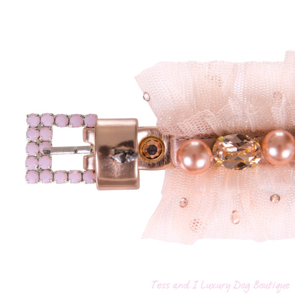 FOR PETS ONLY- NATURAL BEAUTY NUDE JEWEL COLLAR-COUTURE COLLECTION - Image 2