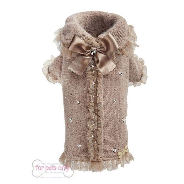 FOR PETS ONLY-DIAMOND HEARTS MINI CARDIGAN