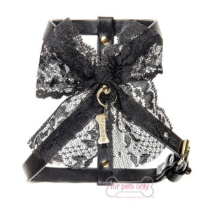 FOR PETS ONLY- MADAME ELEGANCE HARNESS-BLACK