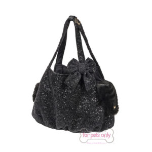 FOR PETS ONLY-LA LUMIERE ALL BLACK WOOL BAG - LIMITED EDITION