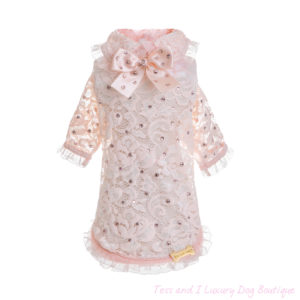 FOR PETS ONLY-MY SPARKLING PINK LACE TOP-LIMITED EDITION