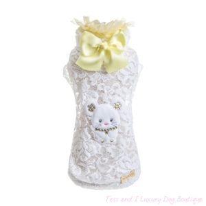 FOR PETS ONLY-MY TOPOMIO LACE TOP YELLOW-LIMITED EDITION 