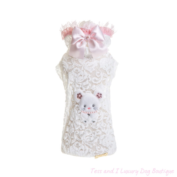 FOR PETS ONLY-MY TOPOMIO LACE TOP PINK-LIMITED EDITION