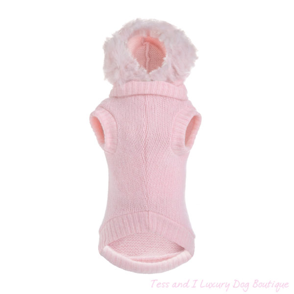 FOR PETS ONLY-CHIC PANDA PINK WOOL SWEATER-LIMITED EDITION - Image 2
