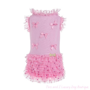 FOR PETS ONLY-FUCHSIA RUCHES DRESS-LIMITED EDITION